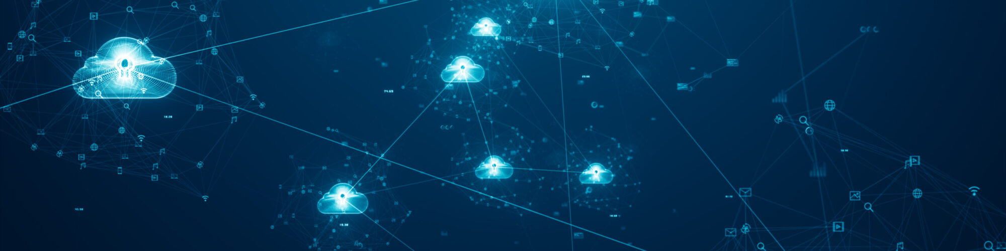 Cloud computing and Big data concept. 5G connectivity of digital data and futuristic information. Abstract hi-speed internet of things IOT  big data cloud computing.