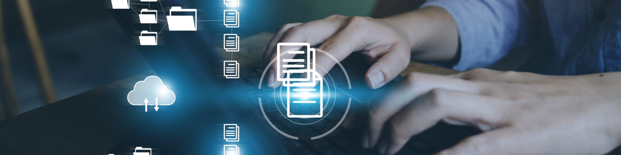 Document Management System (DMS), online documentation database Document Management System (DMS), online documentation database and process automation to efficiently manage files, knowledge and documentation in enterprise with ERP. Corporate business technology.