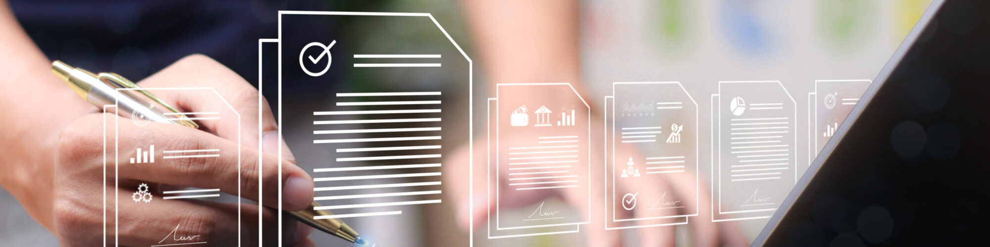 Electronic signature concept, Online business contract Electronic signature, e-signing, digital document management.